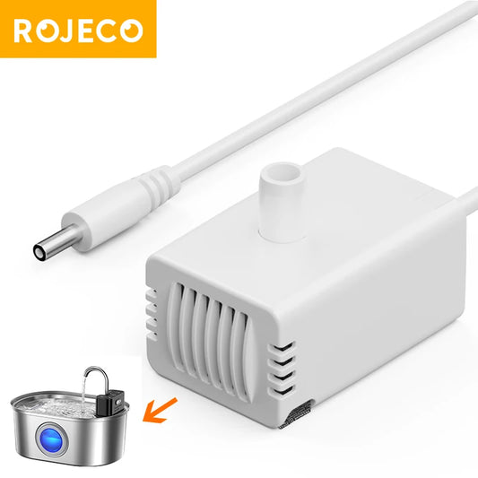 ROJECO Water Pump For 3.2L Stainless Steel Wireless Cat Water Fountain Pet Drinking Fountain Water Pump For Cat Drinker Replacem